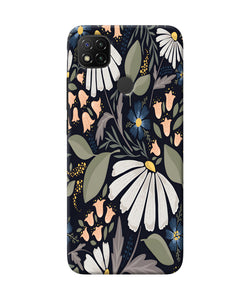 Flowers Art Redmi 9 Back Cover