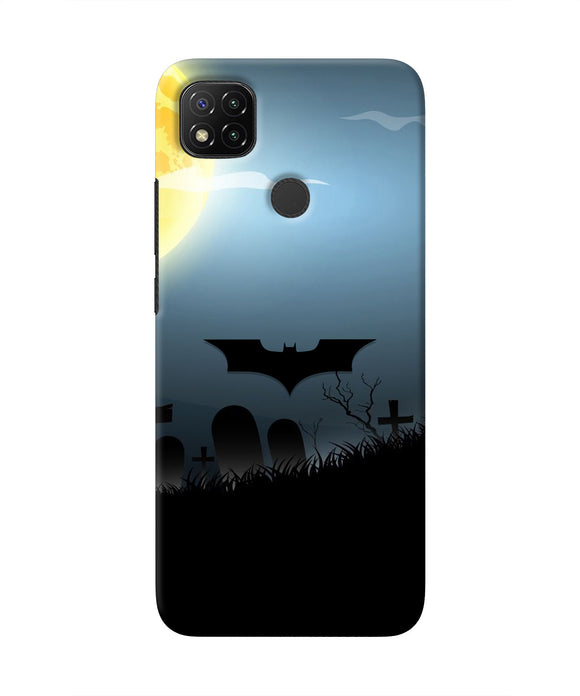 Batman Scary cemetry Redmi 9 Real 4D Back Cover