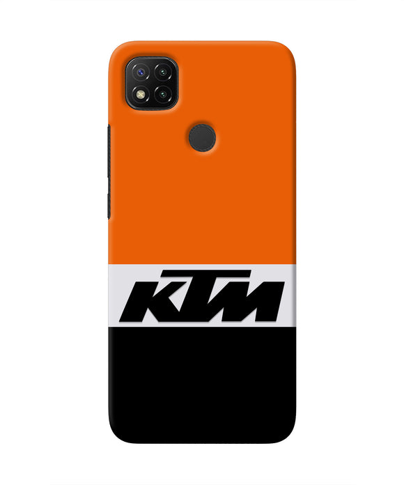 KTM Colorblock Redmi 9 Real 4D Back Cover