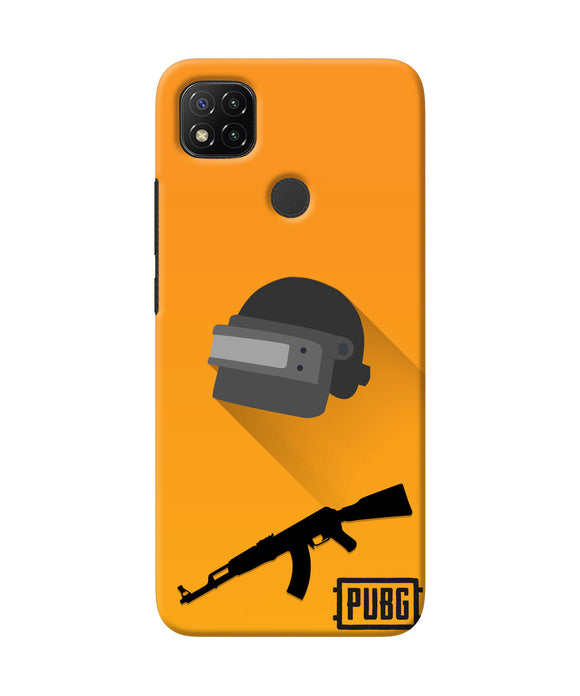 PUBG Helmet and Gun Redmi 9 Real 4D Back Cover