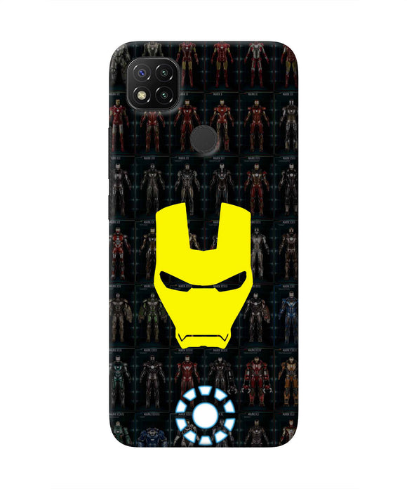 Iron Man Suit Redmi 9 Real 4D Back Cover