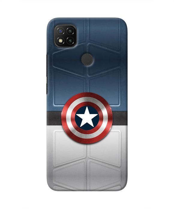 Captain America Suit Redmi 9 Real 4D Back Cover