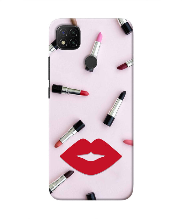 Lips Lipstick Shades Redmi 9 Real 4D Back Cover