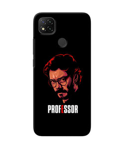 Money Heist Professor Sketch Redmi 9 Back Cover