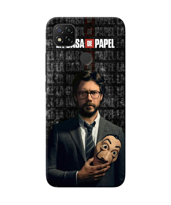 Money Heist Professor with Mask Redmi 9 Back Cover