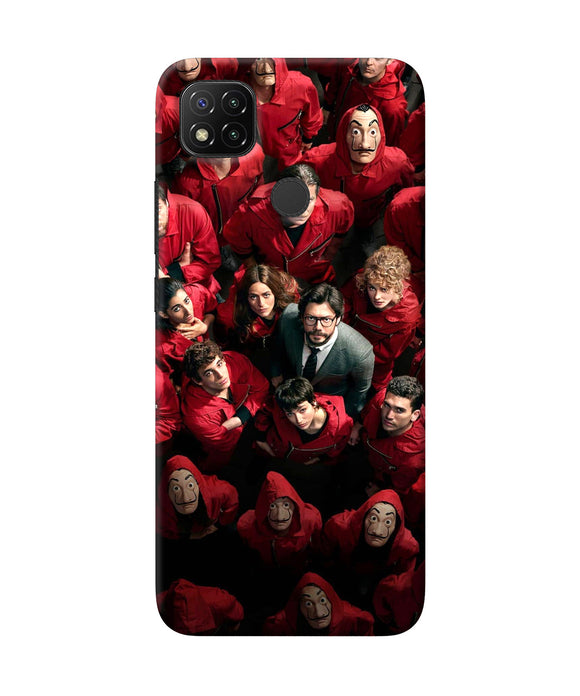 Money Heist Professor with Hostages Redmi 9 Back Cover