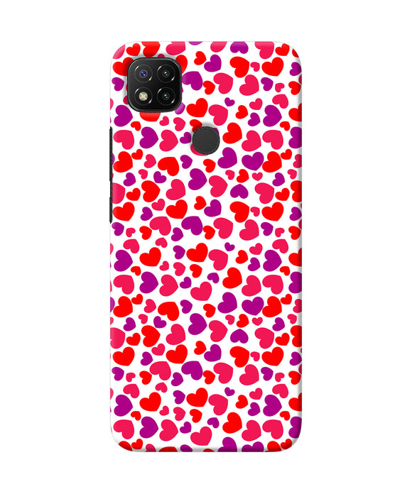 Heart Print Redmi 9 Back Cover