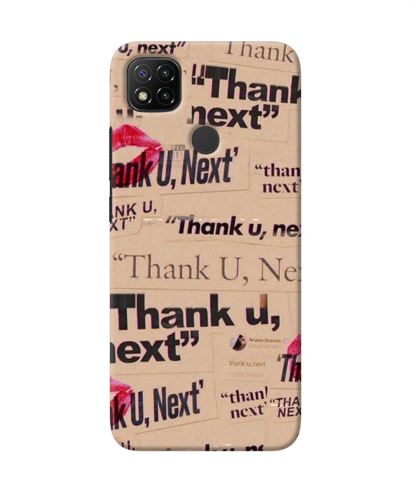 Thank You Next Redmi 9 Back Cover