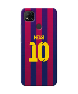 Messi 10 Tshirt Redmi 9 Back Cover