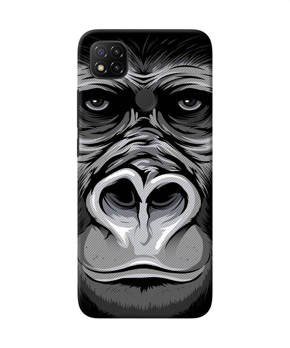 Black Chimpanzee Redmi 9 Back Cover