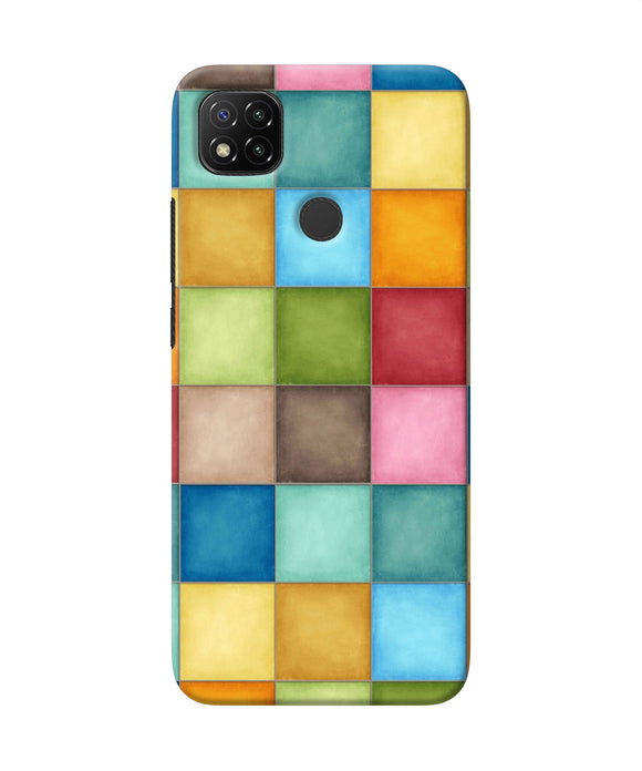 Abstract Colorful Squares Redmi 9 Back Cover