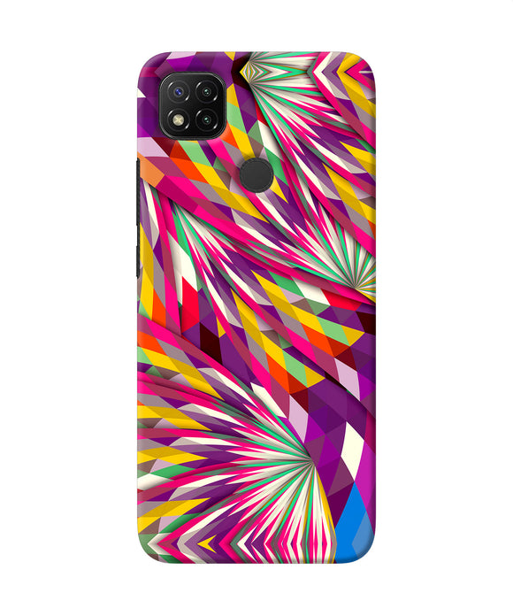Abstract Colorful Print Redmi 9 Back Cover