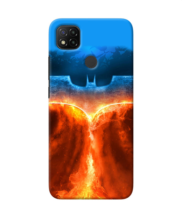 Burning Batman Logo Redmi 9 Back Cover