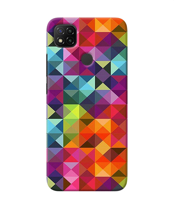 Abstract Triangle Pattern Redmi 9 Back Cover