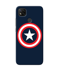 Captain America Logo Redmi 9 Back Cover