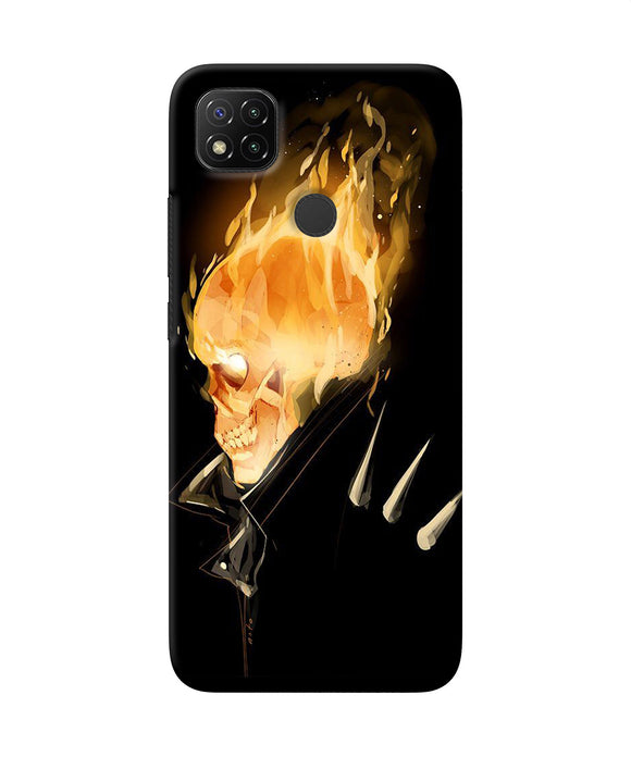 Burning Ghost Rider Redmi 9 Back Cover