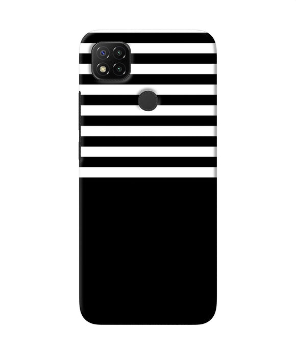 Black And White Print Redmi 9 Back Cover