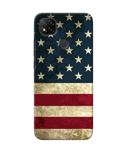 Vintage Us Flag Redmi 9 Back Cover