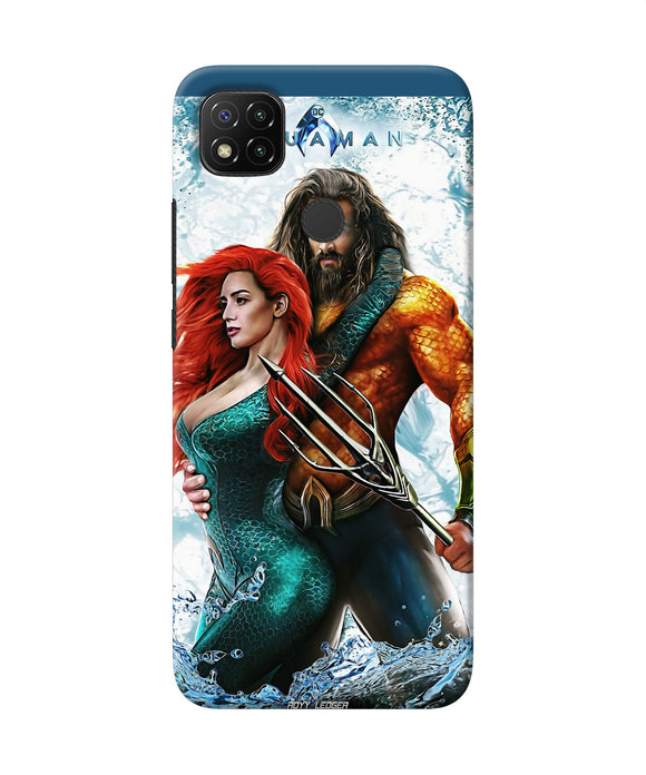 Aquaman Couple Water Redmi 9 Back Cover