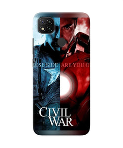 Civil War Redmi 9 Back Cover