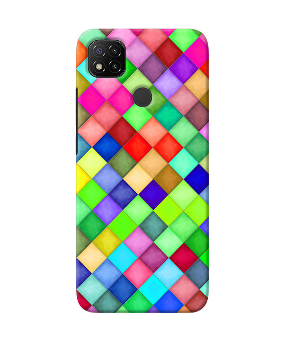 Abstract Colorful Squares Redmi 9 Back Cover