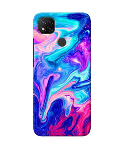 Abstract Colorful Water Redmi 9 Back Cover