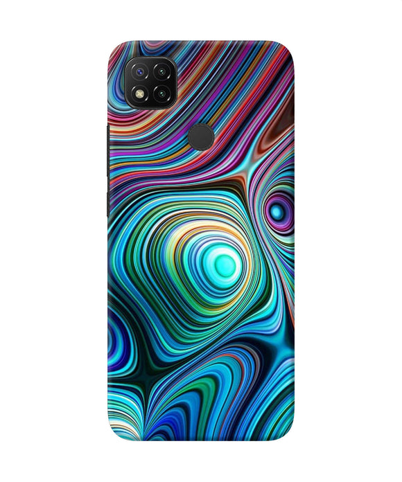 Abstract Coloful Waves Redmi 9 Back Cover