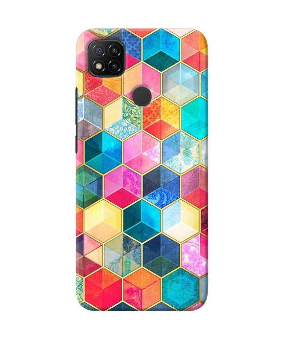 Abstract Color Box Redmi 9 Back Cover