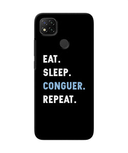 Eat Sleep Quote Redmi 9 Back Cover