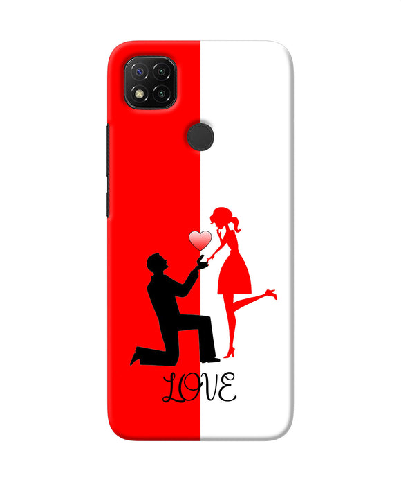 Love Propose Red And White Redmi 9 Back Cover