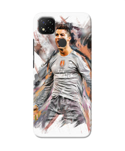 Ronaldo Poster Redmi 9 Back Cover