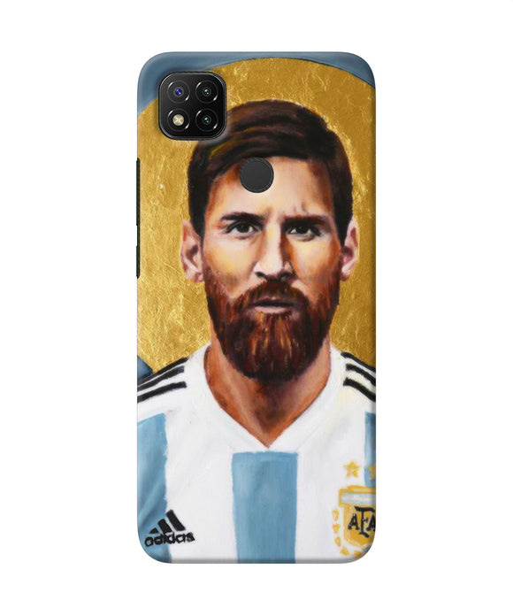 Messi Face Redmi 9 Back Cover