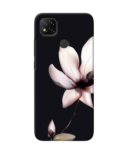 Flower White Redmi 9 Back Cover