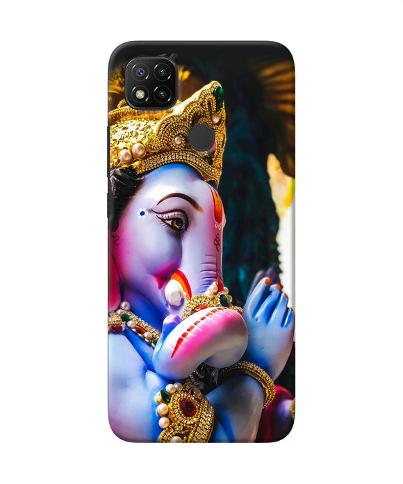 Lord Ganesh Statue Redmi 9 Back Cover