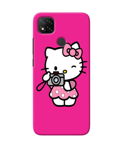Hello Kitty Cam Pink Redmi 9 Back Cover