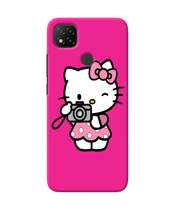 Hello Kitty Cam Pink Redmi 9 Back Cover