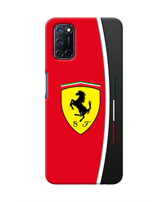 Ferrari Abstract Red Oppo A52 Real 4D Back Cover