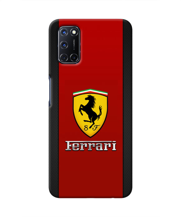Ferrari Abstract Maroon Oppo A52 Real 4D Back Cover