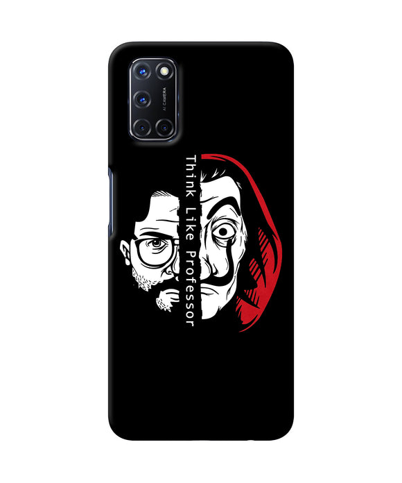 Money Heist Think Like Professor Oppo A52 Back Cover