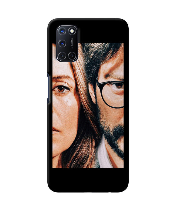 Money Heist Professor With Rachel Oppo A52 Back Cover