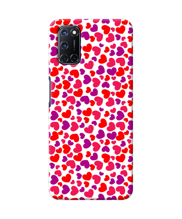 Heart Print Oppo A52 Back Cover