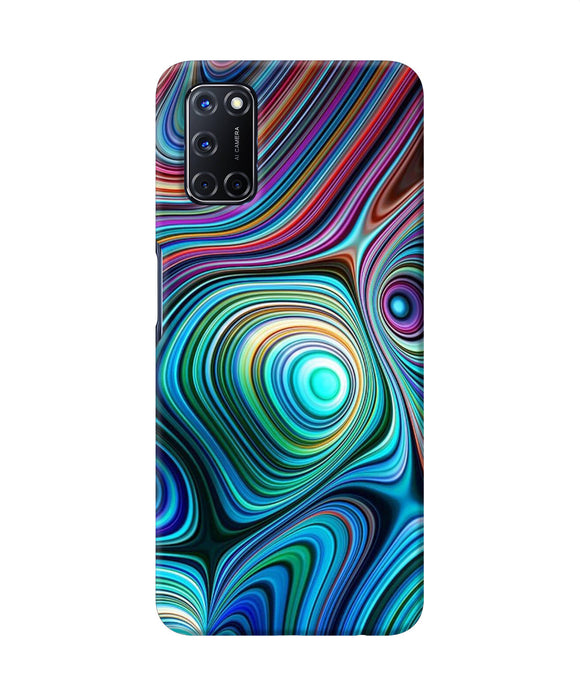 Abstract Coloful Waves Oppo A52 Back Cover