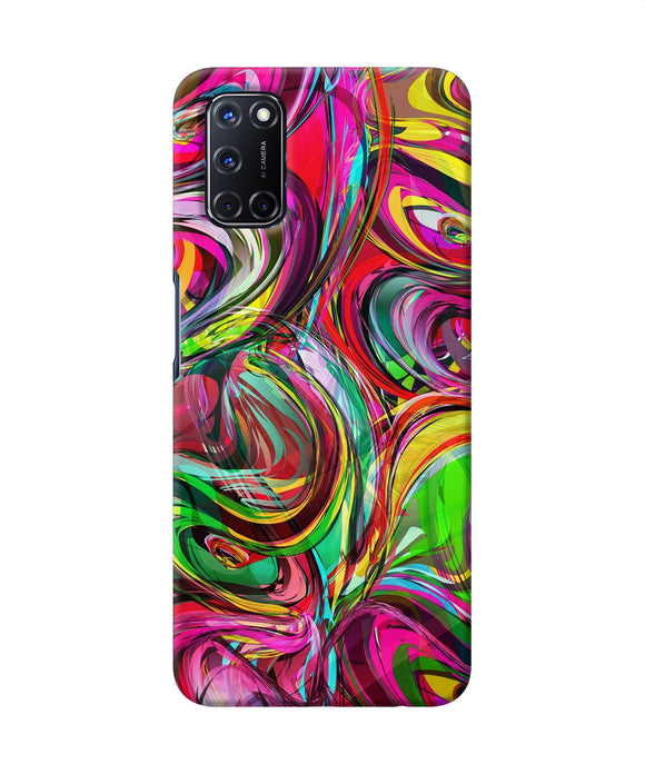 Abstract Colorful Ink Oppo A52 Back Cover