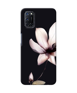 Flower White Oppo A52 Back Cover