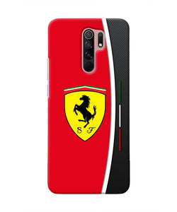 Ferrari Abstract Red Redmi 9 Prime/Poco M2/Reloaded Real 4D Back Cover