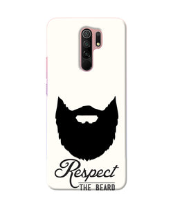 Respect the Beard Redmi 9 Prime/Poco M2/Reloaded Real 4D Back Cover