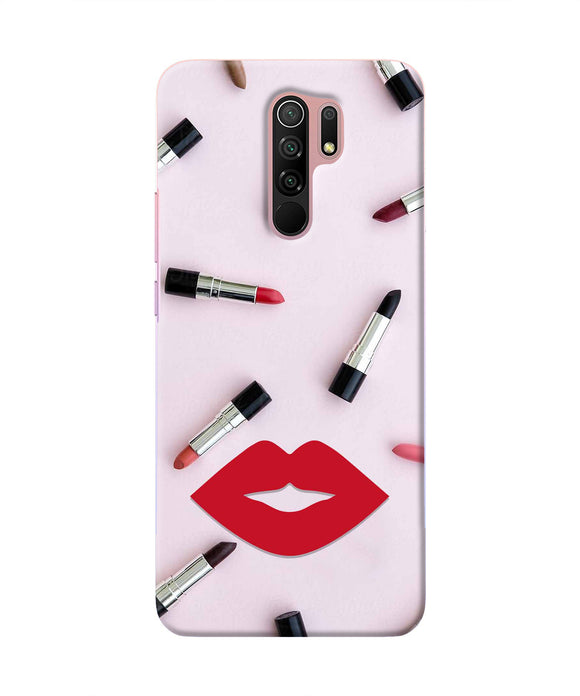 Lips Lipstick Shades Redmi 9 Prime/Poco M2/Reloaded Real 4D Back Cover