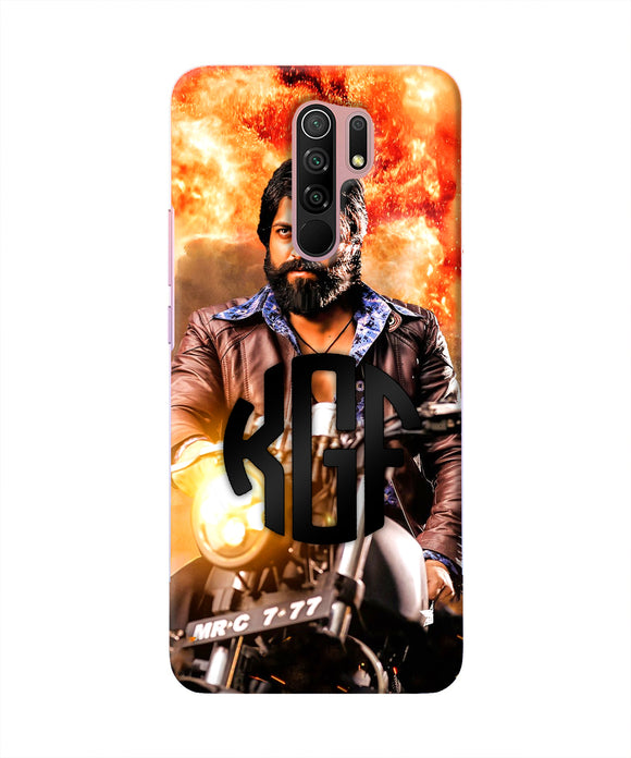 Rocky Bhai on Bike Redmi 9 Prime/Poco M2/M2 reloaded Real 4D Back Cover