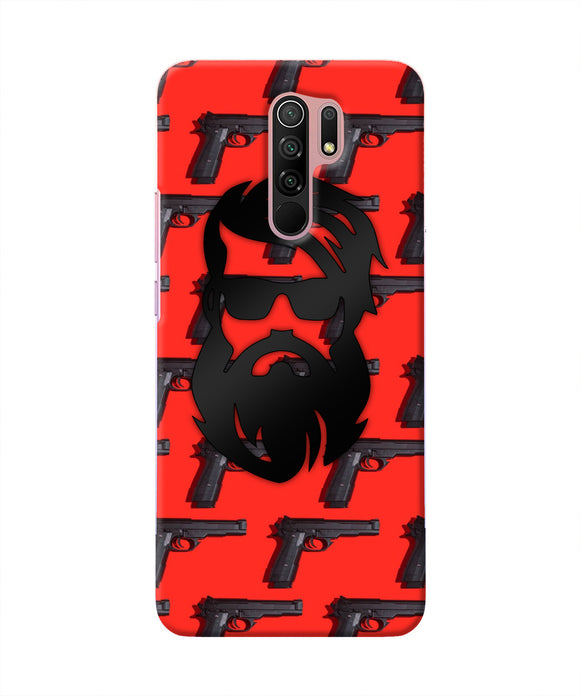 Rocky Bhai Beard Look Redmi 9 Prime/Poco M2/M2 reloaded Real 4D Back Cover