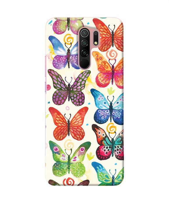 Abstract Butterfly Print Redmi 9 Prime / Poco M2 / M2 Reloaded Back Cover